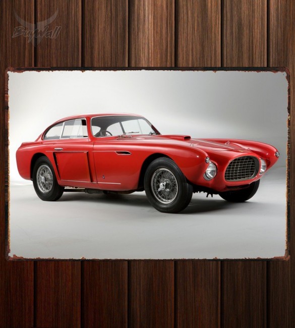 Металлическая табличка Ferrari 340 Mexico Vignale Berlinetta Металлическая табличка Ferrari 340 Mexico Vignale Berlinetta